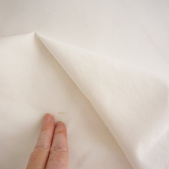 Vintage Sequence White w Teal Trim Cotton Zip Up Nylon Lined Utility Jacket XL - Picture 5 of 11